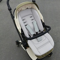 Coussin de siège de poussette en coton Roman Holiday OEM/ODM pour bébé (pliable 2-en-1, protection de la colonne vertébrale, toutes saisons, 0-3 ans)