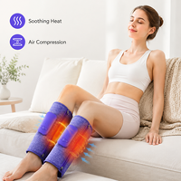 Masseur de jambes à compression d'air Eveekon, masseur de jambes à compression, masseur de jambes électrique à air avec 3 modes