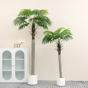 ต้นมะพร้าวเทียมคุณภาพสูงในกระถาง ใบไม้ปลอม ต้นไม้ขนาดใหญ่สำหรับตกแต่งภายในบ้าน สำหรับคริสต์มาสและฮาโลวีน - Product Image 2