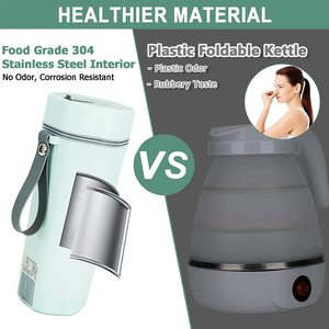 Da viaggio bollitore elettrico portatile, Mini caldaia ad acqua calda piccolo bollitore da viaggio acqua bollente veloce una tazza di acqua calda - Product Image 2