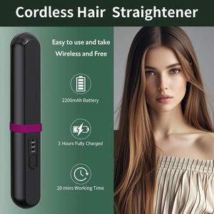 Brosse lissante électrique sans fil avec matériau de brosse en nylon Utilisation domestique et hôtelière 3 réglages de température - Product Image 3