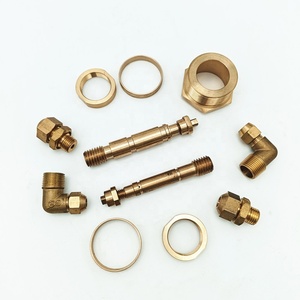 High Lathe <b>Machinery</b> Turned Mechanical Parts Oem Machining Brass Aluminium Turning Parts Service - Product Image 1