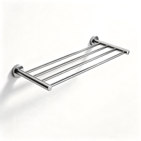 Accessoires de salle de bain, étagères murales en acier inoxydable pour serviettes, 50 cm-120 cm, barre porte-serviettes simple couche