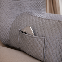 Lesekissen mit Nacken- und Rückenstütze, ergonomisches Polyester-Hohlfaserkissen zum Sitzen, Fernsehen, Spielen und Entspannen