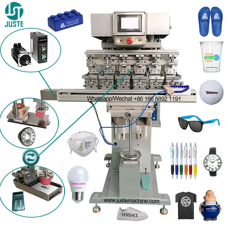 Bantalan Printer 6 warna Roller Robot otomatis multifungsi, mesin cetak bantalan habis pakai untuk hak sol sepatu