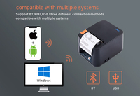 Impresora Térmica de Escritorio SPRT SP-POS890 de 80 mm (3 Pulgadas) con RS232, LAN, USB, para Recibos POS, con Papel Térmico