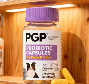 Capsule Probiotiche PGP Best-seller per Cani e Gatti, Supporto alla Valina, Salute Digestiva, Supporto Immunitario, Riduzione del Gonfiore per Animali Sensibili - Product Image 6