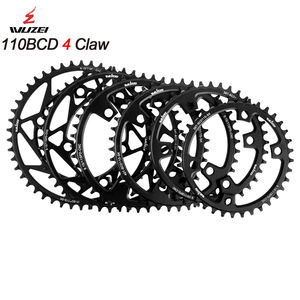 WUZEI 110BCD 36/38/40/42/44/46/48/50/52/54/56/58T Plato de <span class=keywords><strong>bicicleta</strong></span> de carretera de 4 garras para <span class=keywords><strong>Shimano</strong></span> R7000 R8000 4700 R2000 R3000 Piñón - Product Image 1