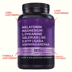 Capsules de soutien au sommeil à <span class=keywords><strong>l</strong></span>'extrait de thé vert CLA sous marque privée pour femmes, OEM, 90 unités, durée de conservation de 24 mois, dose de 2 capsules - Product Image 6