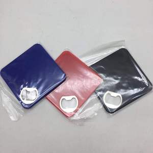 Huashanqi Chrome Plated Square ABS Coaster Open Design Custom Logo Printing Unlimited MOQ Optional Business Promotional Gifts company promotional gifts