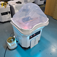 Unité de Traitement Spa Capillaire Tout-en-un avec Bac de Lavage, Réservoir de Stockage 60L, Évier de Salon Sans Tuyau et Thérapie Aquatique Japonaise