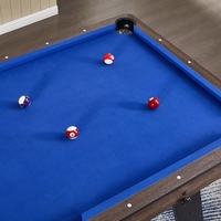 Table de jeu multifonction 4-en-1 en promotion avec billard, table à manger et basketball pliables pour salle de jeux