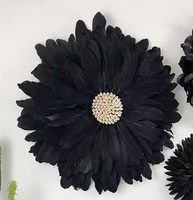 Vente en gros de miroir d'intérieur moderne et nordique, décoration murale africaine boho, juju hat en plumes pour Noël, décoration intérieure, salon