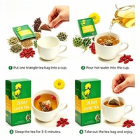 Tisane Naturelle Premium à Marque Blanche pour le Foie – Cure de 28 Jours avec Pissenlit, Chardon-Marie, Goji et Graines de Cassia pour le Bien-être Hépatique