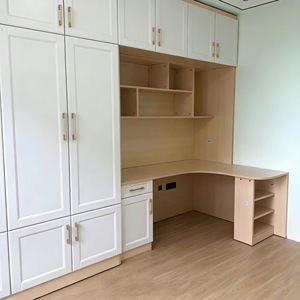 Muebles de Dormitorio Directo de Fábrica HNSJ, Armario, Escritorio Integrado, Gabinete de Almacenamiento, Soluciones Modulares Personalizadas - Product Image 3