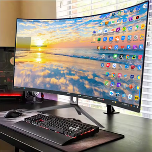 Moniteur de jeu LCD incurvé populaire en gros, 1 ms, <span class=keywords><strong>120</strong></span>/180/240 <span class=keywords><strong>Hz</strong></span>, synchronisation adaptative, écran PC, support relevable et rotatif, 24/27/32 pouces - Product Image 1