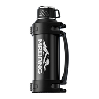 Termo Clásico de Acero Inoxidable de Doble Pared con Aislamiento al Vacío, a Prueba de Fugas, para Campamentos Familiares y Picnics, Estilo Profesional, 24-36 Horas de Duración
