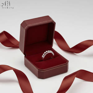 Fournisseur de bijoux de Hong Kong, bagues empilables pour femmes, à porter tous les jours, en or massif 18 carats avec diamants naturels, pour la Saint-Valentin - Product Image 4