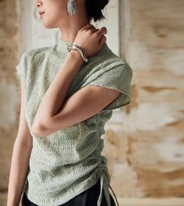 थोक 100% पॉलिएस्टर बुलबुला कपड़े बुना हुआ क्रेप बबल क्रीम खिंचाव ठोस रंगीन कपड़े - Product Image 5