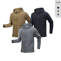 Veste de course pour homme à double fermeture éclair, couleur unie, 90% nylon, 10% élasthanne, XS-3XL, à capuche, coupe-vent confortable