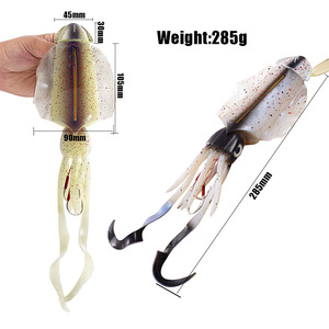 UV Luminous Bionic Squid Jig Fishing Lures 28.5cm 285g Sea Fishing Wobbler Bait Artificial Silicone Octopus Bait - Product Image 4