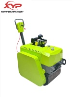 Compacteur routier vibrant d'occasion de 10 tonnes, durable, avec double pompe Honda, pour la construction, le pavage d'asphalte et le compactage du sol, origine Henan, garantie 1 an