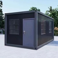 Casa Contenedor Prefabricada Económica de Estructura de Acero Moderna, Diseño Personalizado, Edificio Plegable para Oficina, Dormitorio, Escuela, Entrada