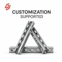 Perfil de Acero Galvanizado Previamente en Forma de C con 3 Lados Perforados, Canal de Soporte de Alta Resistencia para Estructuras de Construcción en Fábricas