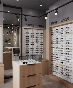 Professional luxury eyewear display stand optical shop counter optical shop display racks wooden optical shop furniture - Product Image 3