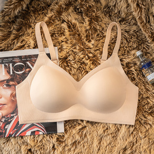 निर्बाध अंडरवियर महिलाओं को स्नान करने वाली ब्रेलेट कोई स्टील रिंग नींद पुश-अप ब्रा लिंगेरी स्लिम आरामदायक खेल ब्रा - Product Image 5