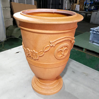Pots de fleurs Pots de plantes Jardinières décoratives en plastique pour plantes Prix d'usine Plastique PE Marron Pots en plastique contemporains 30 pouces
