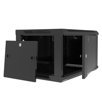 Armoire serveur murale IEC297-2 en acier laminé à froid SPCC, taille personnalisée, rack réseau, protection IP20, charge statique 100 kg, LE/OEM