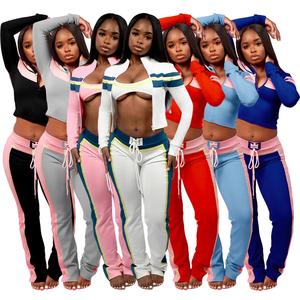 Nuova Collezione Estate 2026: Completo Casual da <span class=keywords><strong>Donna</strong></span> con Reggiseno Regolabile, Maniche Lunghe e Pantaloni, Set <span class=keywords><strong>3</strong></span> Pezzi - Product Image 1