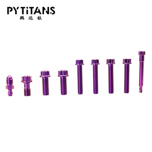 Piezas de sujeción de pinza de <span class=keywords><strong>freno</strong></span> de motocicleta al por mayor de fábrica Pernos y tuercas de titanio de grado 5 Acabado liso Estándar <span class=keywords><strong>DIN</strong></span> - Product Image 5