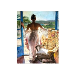 Kits de peinture sur toile DIY à l'huile, paysages urbains, faits à la main, pour adultes, personnalisables, peinture par numéros, pour la vente en gros - Product Image 6