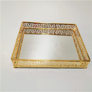 Plateau à gâteau Pafu Eid Mubarak pour la <span class=keywords><strong>table</strong></span> à manger à la maison, plateau à nourriture créatif, plat, plateau en métal, décoration du Ramadan - Product Image 3