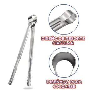 Ergonomic Silver <b>Kitchen</b> <b>Tongs</b> for Barbecue - Product Image 6