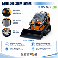 Harga Terbaik Compact Skid Steer Loader T460 Diesel Euro 5 Emission dengan Quick Attach Bucket Dijual di Alibaba International