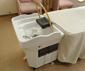 Équipement Professionnel de Salon de Coiffure et <span class=keywords><strong>Barbier</strong></span>, Confortable, Évier Portable pour Spa Capillaire avec Circulation d'Eau, Bac à Shampoing Amovible - Product Image 4