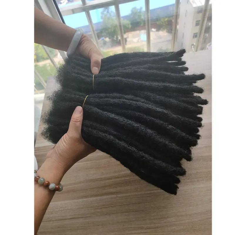 Trenzas de ganchillo hechas a mano para hombre y mujer, horquillas de pelo para rastas, de 6 a 20 pulgadas, sintéticas, con punta Afro
