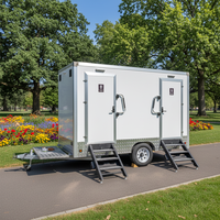 Toilettes portables de luxe modernes en panneaux sandwich pour événements extérieurs, mariages, et maisons de douche mobiles