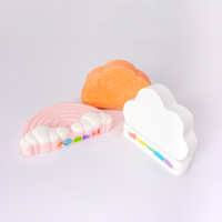 Bombes de bain en forme de nuage rose arc-en-ciel, bio, véganes, faites à la main, pour hôtels, relaxantes/hydratantes, vente en gros, marque privée
