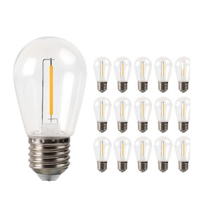 Ampoule LED en plastique S14 E27 2700K Lumière chaude Filament Edison Guirlande lumineuse Utilisation en extérieur - Product Image 3