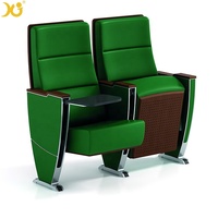 Offre Spéciale Amorti Amphithéâtre Sièges Pliage Chaise de Salle de Conférence Avec Table D'écriture Pad