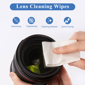 OEM 200 Pcs/Box Eco-Friendly Pre-moistened Lens Cleaning <strong>Wipes</strong> Wet Cleansing <strong>Wipes</strong> for Screen and Glasses - Product Image 4