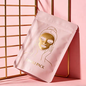 Bolsa de Embalaje de Plástico con Cierre Zip, Personalizada en Dorado, Reutilizable, Tipo Doypack, de Aluminio y Mylar, para Cosméticos y Champú - Product Image 5