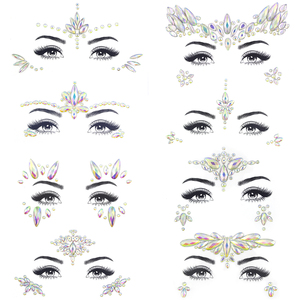 Novedad, Pegatinas Faciales que Brillan en la Oscuridad, Joyas, Gemas Luminosas, Pegatinas Faciales y de Pecho, Pegatinas de Diamantes - Product Image 1