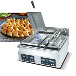 Meilleure vente 220 tension commerciale électrique automatique boulette poêle à griller gyoza machine à frire