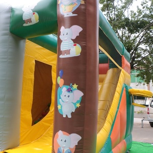 Inflable selva Castillo diapositiva elefante caja de cartón gorila inflable elefante gorila <span class=keywords><strong>con</strong></span> tobogán para los niños - Product Image 6