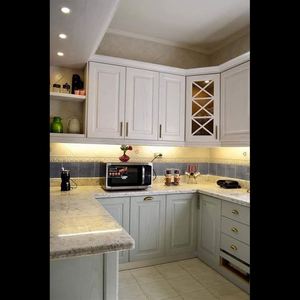 Factory Price Wholesale <b>Wooden</b> Kitchen Cabinets Modern New Designs Shaker Kitchen Furniture with High Gloss Doors - Product Image 6